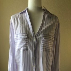 New York and Company Striped Blouse - New with Tags